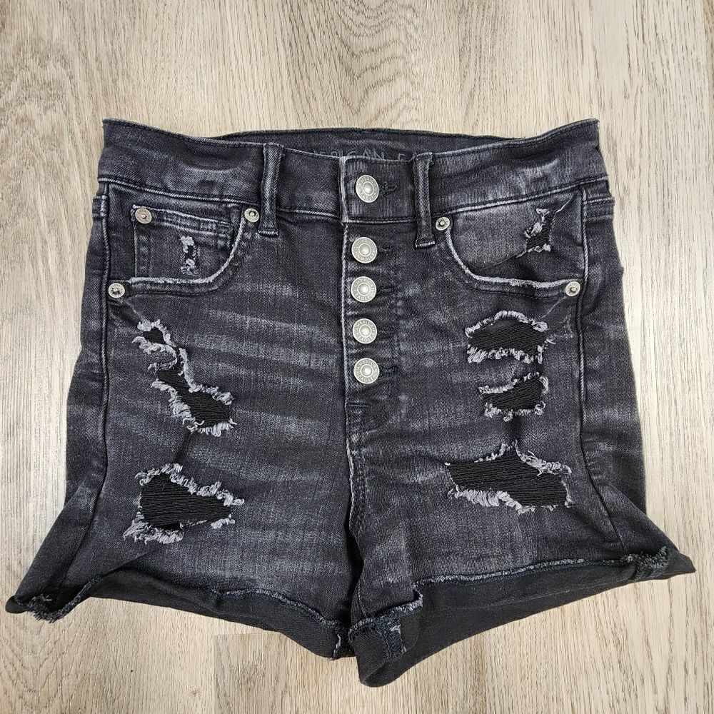 American Eagle Super Hi-Rise Shortie Shorts size 2